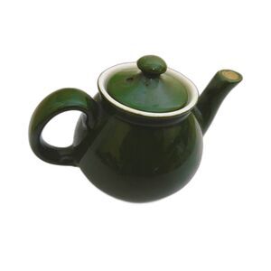 Vintage Hall Small Green Ceramic Teapot